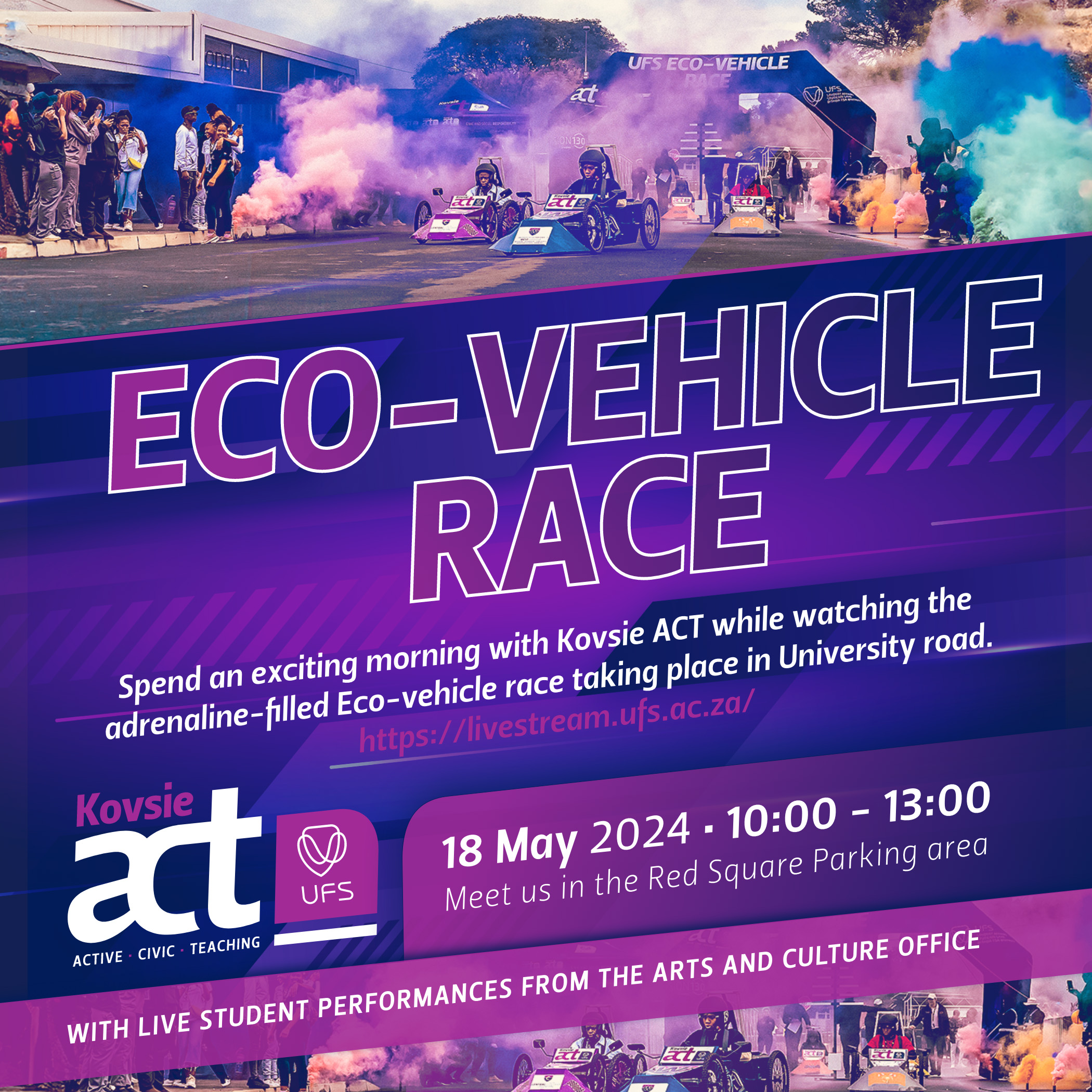 Eco vehicle race poster