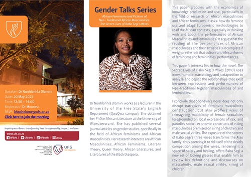 Gender Talk Series - Nonhlanhla Dlamini