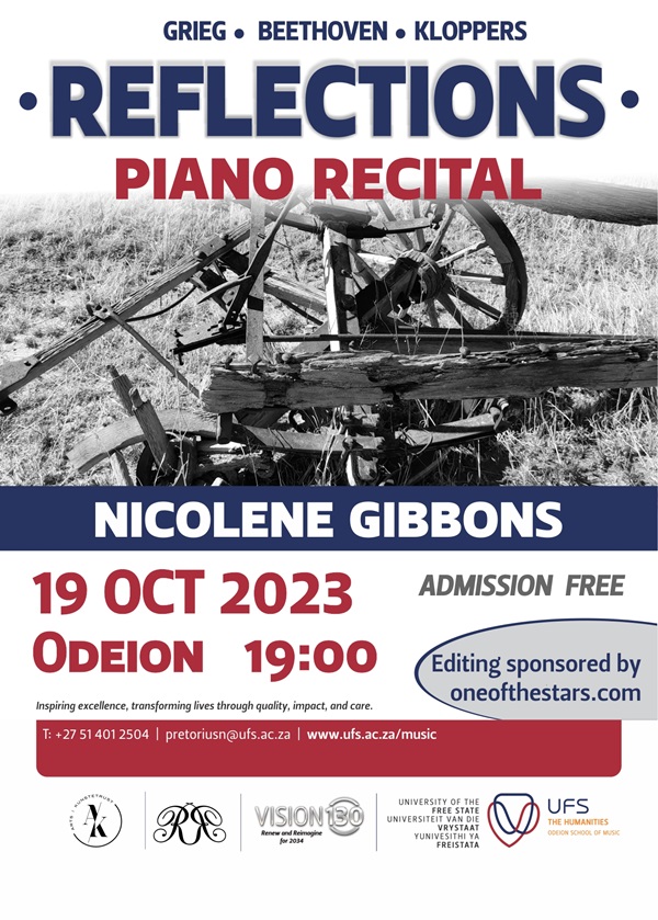 Nicolene Gibbons piano recital 19 Oct 2023