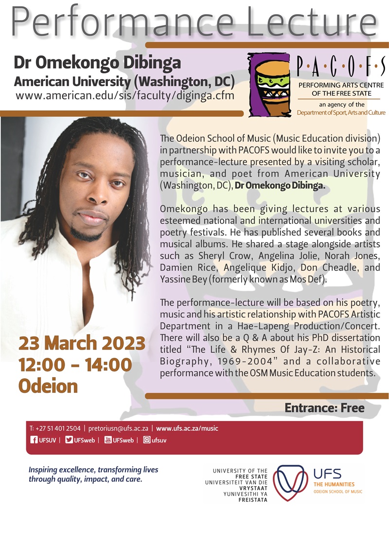 Sonkanise Nkosi lecture recital 23 March 2023