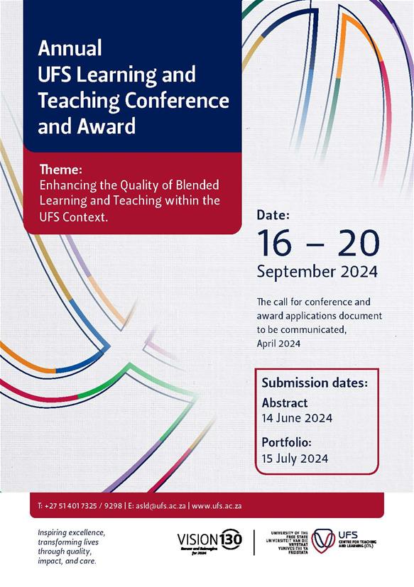 UFS LT Conference and Awards Save the Date