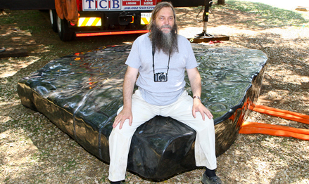 Willem Boshoff 693 Description: Willem Boshoff, Thinking Stone Keywords: Willem Boshoff, Thinking Stone