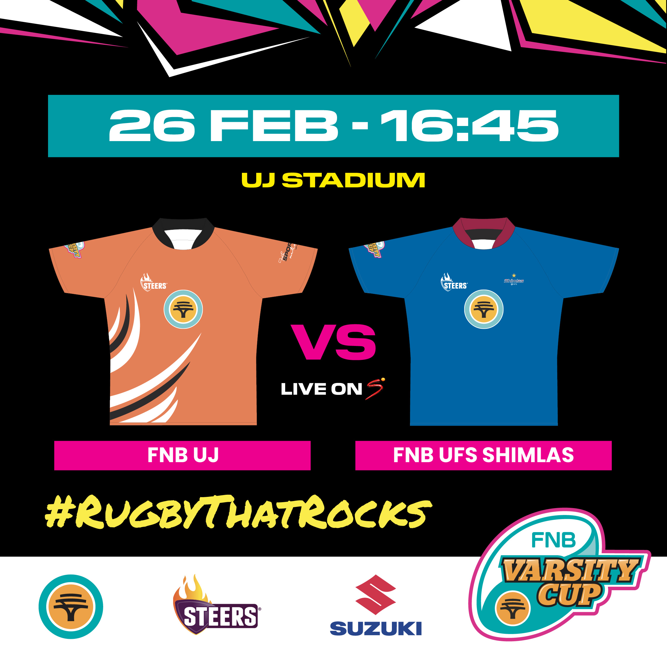 FNB UJ vs FNB UFS Shimlas varsity cup