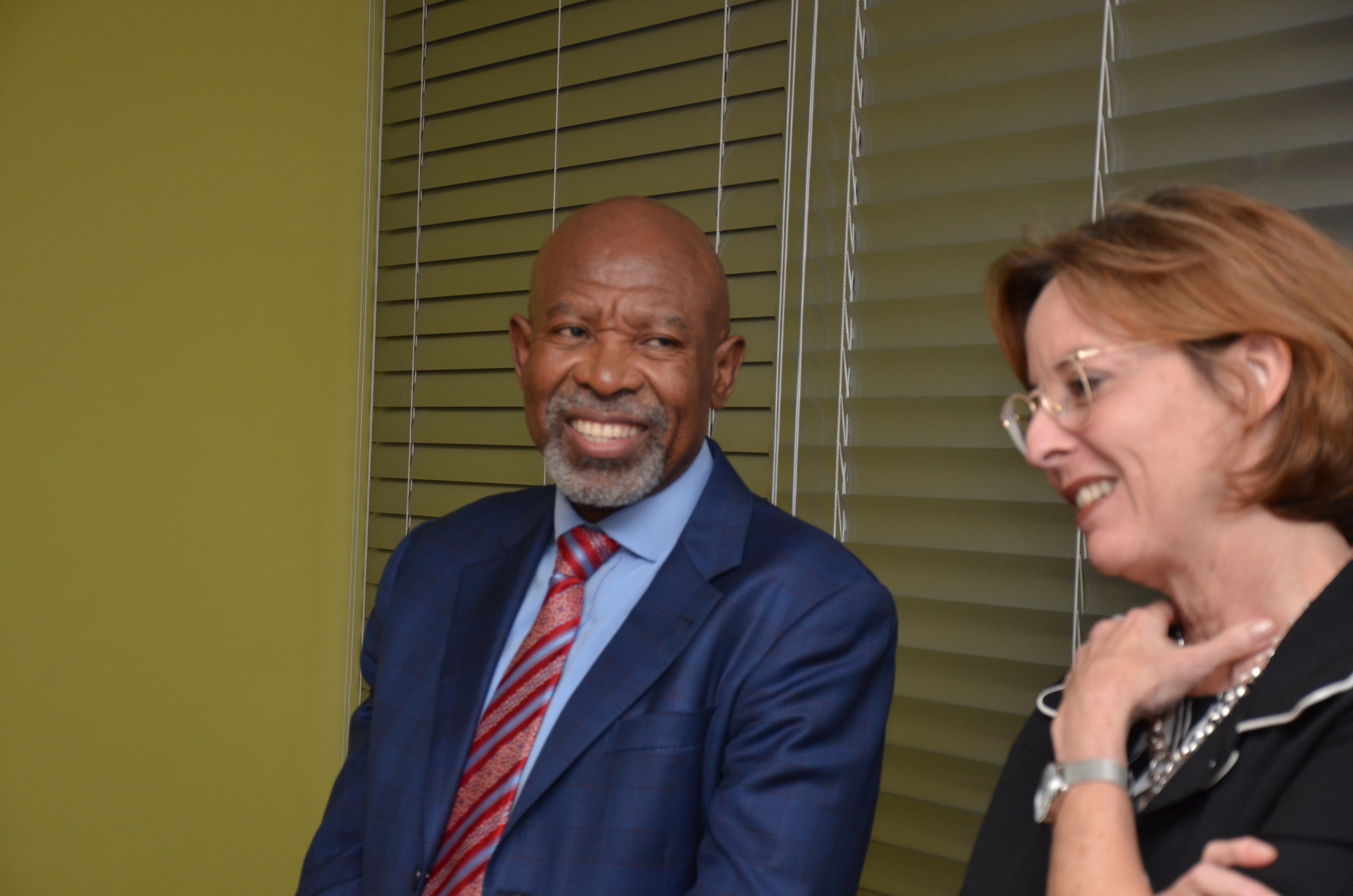 Governor Lesetja Kganyago and Dr Engela van Staden, Vice-Rector:Academic