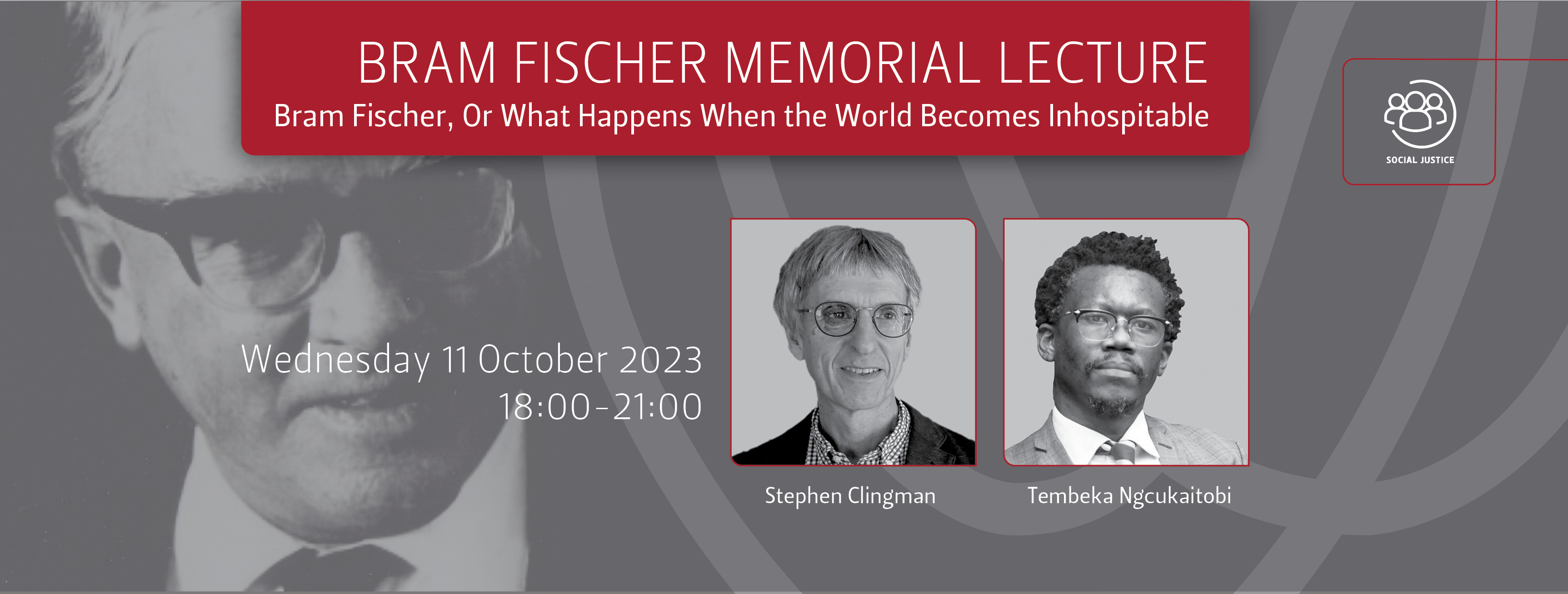 Bram Fischer memorial lecture