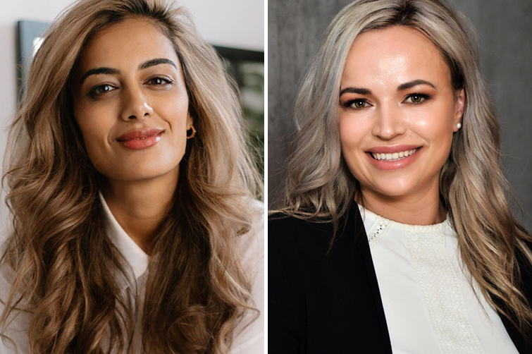 Dr Yashica Khalawan and Laetitia Fourie