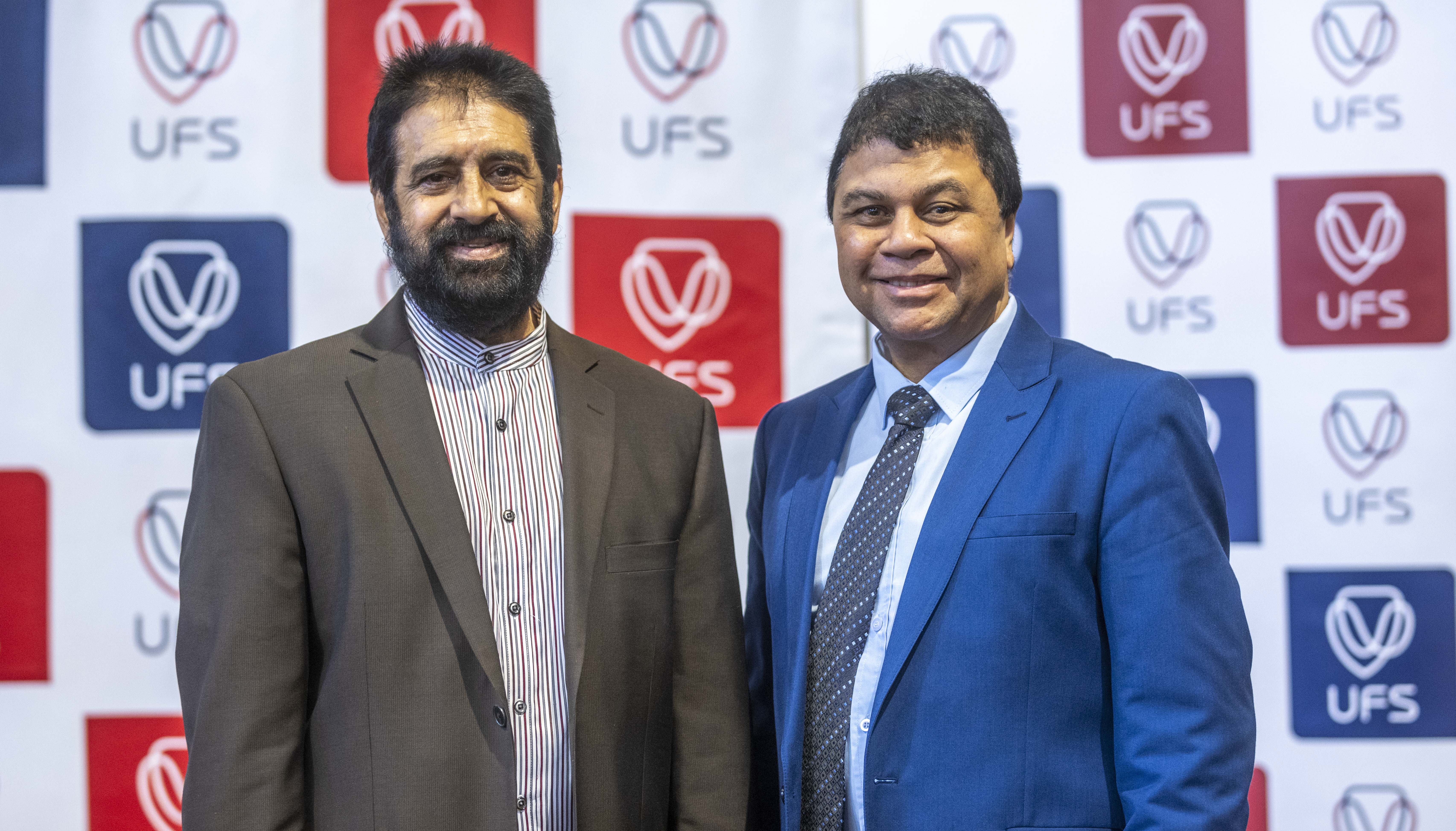 Prof Anil Sooklal with Prof Francis Petersen