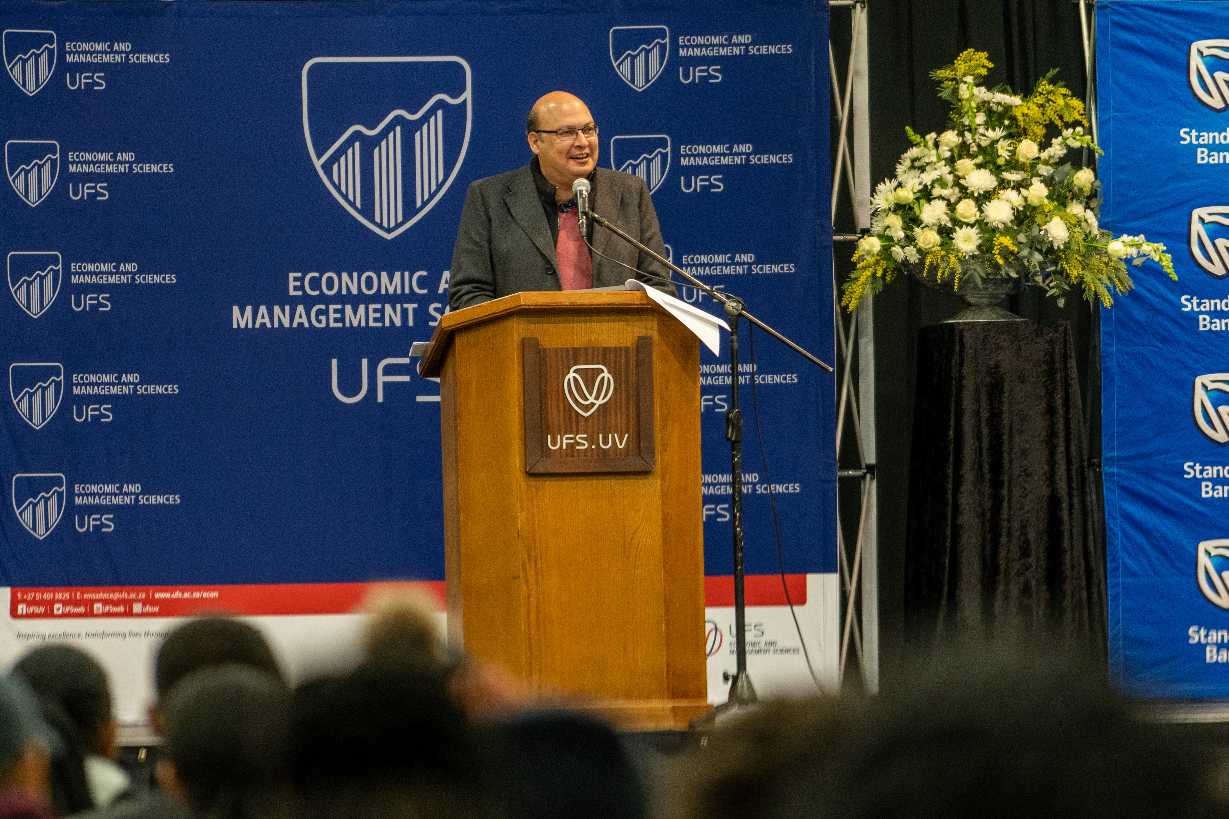 Prof Frans Prinsloo, Director of the School of Accountancy, welcomed guests, partners, and students to the event.