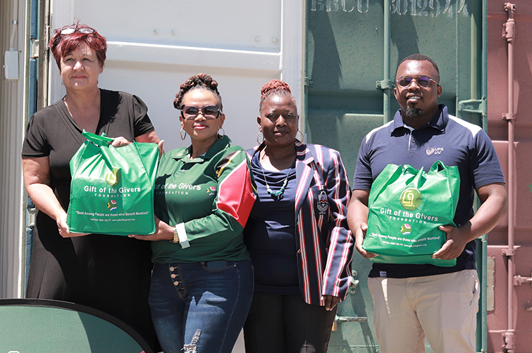 Gift of the Givers provides nutritional food parcels to Qwaqwa Campus students