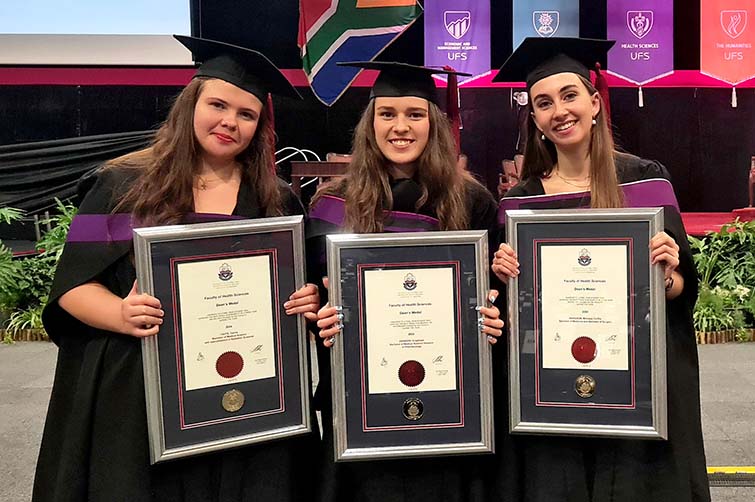 Health Sciences Medal winners