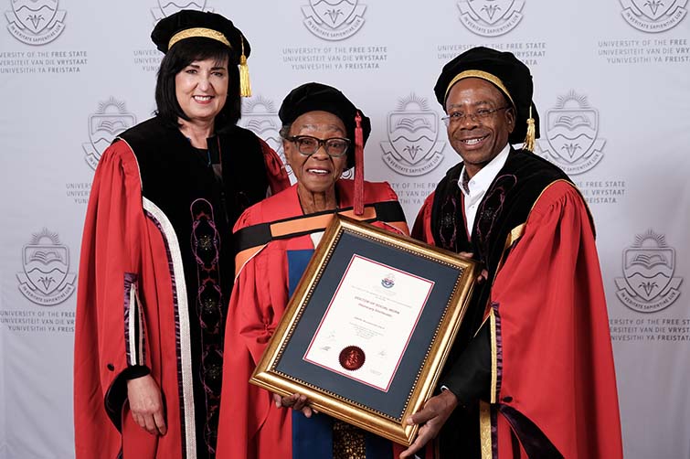 Prof Hester C. Klopper, Joyce Siwani, Prof Bonang Mohale