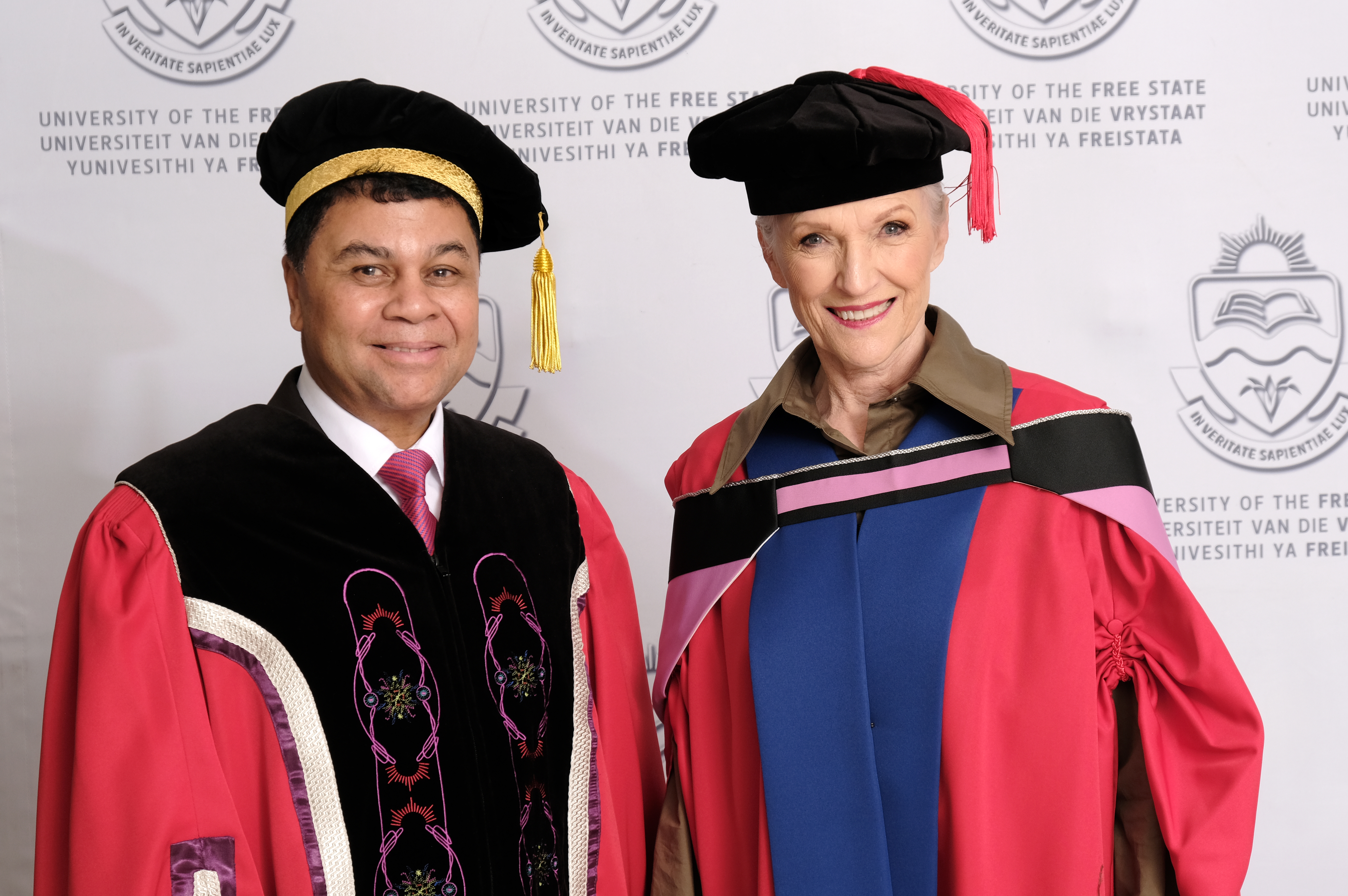 Prof Francis Petersen with Dr Maye Musk