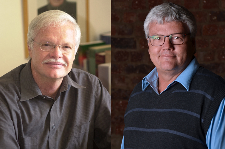 Prof Hennie van Coller and Prof Hendrik Swart