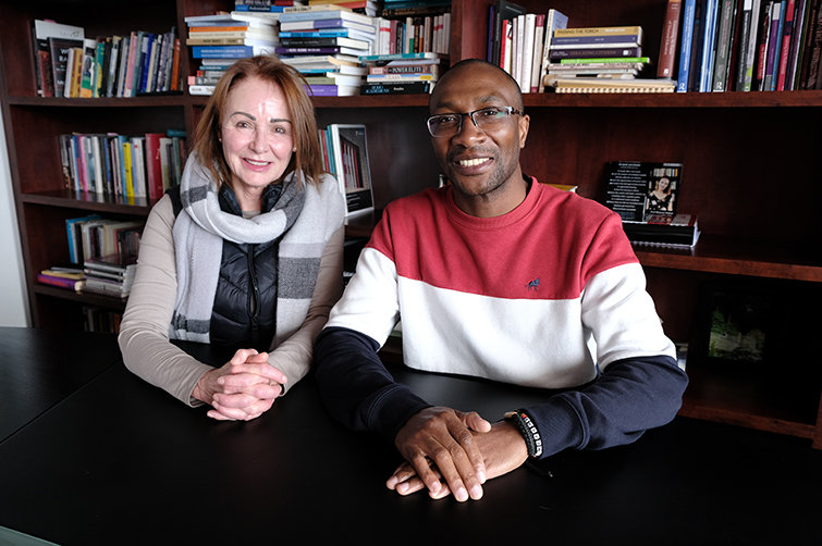 Prof Oliver Mutanga and Prof Melanie Walker