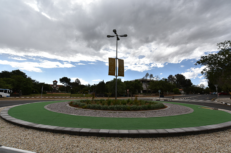 Traffic Circle on the UFS Bloemfontein Campus 