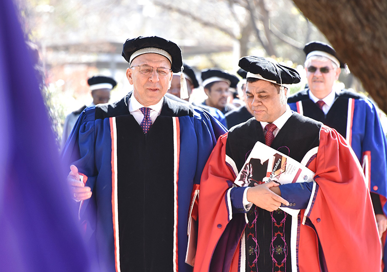 Dr Trevor Manuel and Prof Francis Petersen