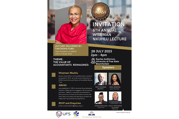 UFS to host ABASA sixth annual Prof Wiseman Nkuhlu lecture