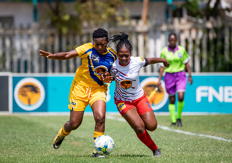 Noxolo Magudu, captian of the Kovsies Women Soccer team