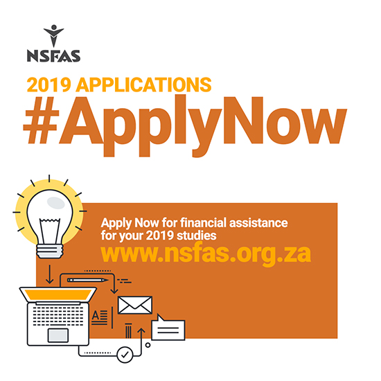 Application for 2019 NSFAS funding now open