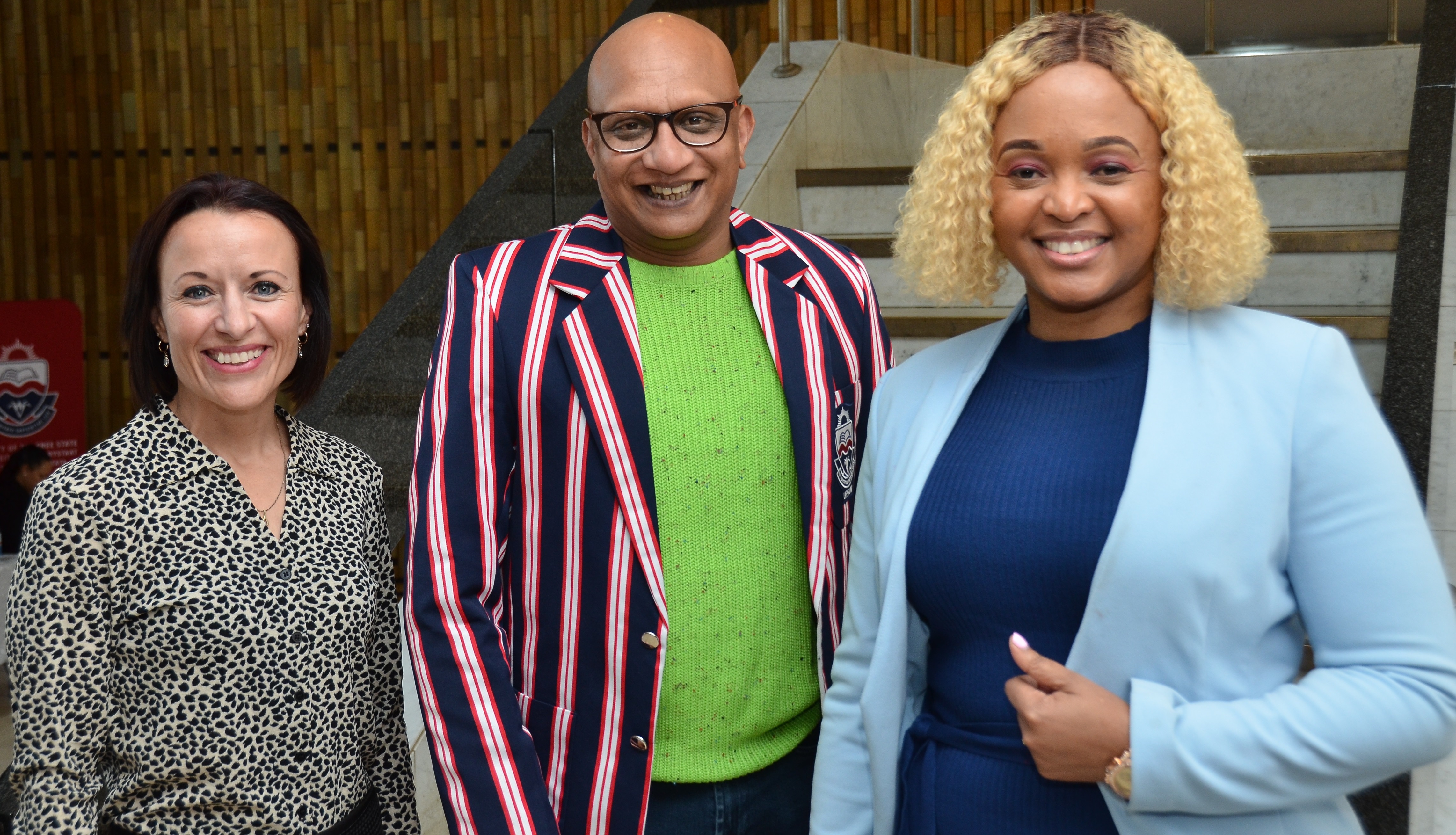 Dr Karen Booysen, Acting Director: Centre for Graduate Support; Prof Vasu Reddy, Deputy Vice-Chancellor: Research and Internationalisation; and Dr Nthabeleng Rammile, Senior Officer: Company Relations in Career Services