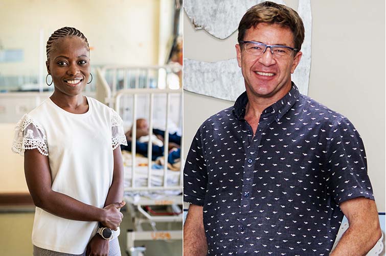 Dr Mampoi Jonas and Prof Jan Du Plessis