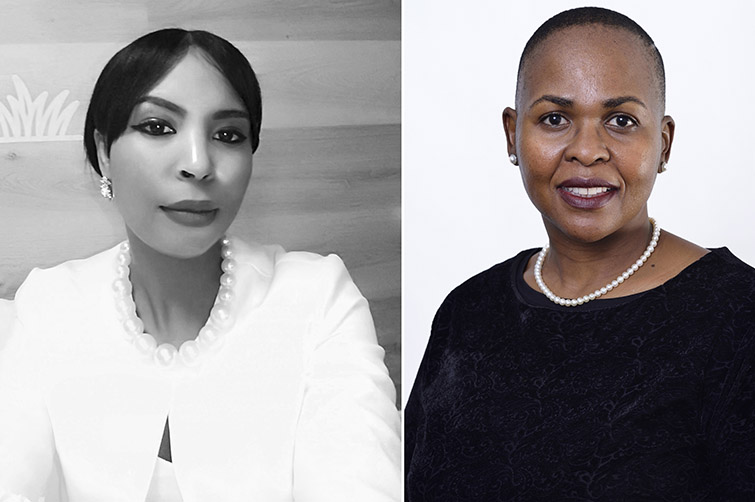 Dr Maréve Biljohn and Boitumelo Lerumo