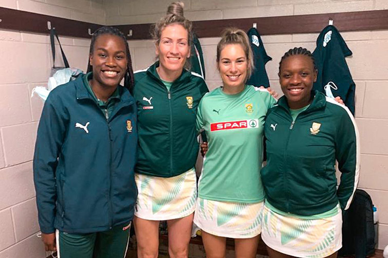 Refiloe Nketsa, Karla Pretorius, Lefébre Rademan, and Khanyisa Chawane