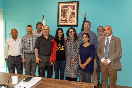 The team with the “Pakistan Minister for Climate Change” Senator Sherry Rehman.