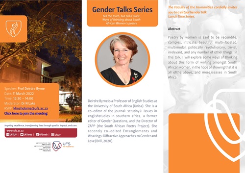 Gender Talk Series - Deirdre Byrne