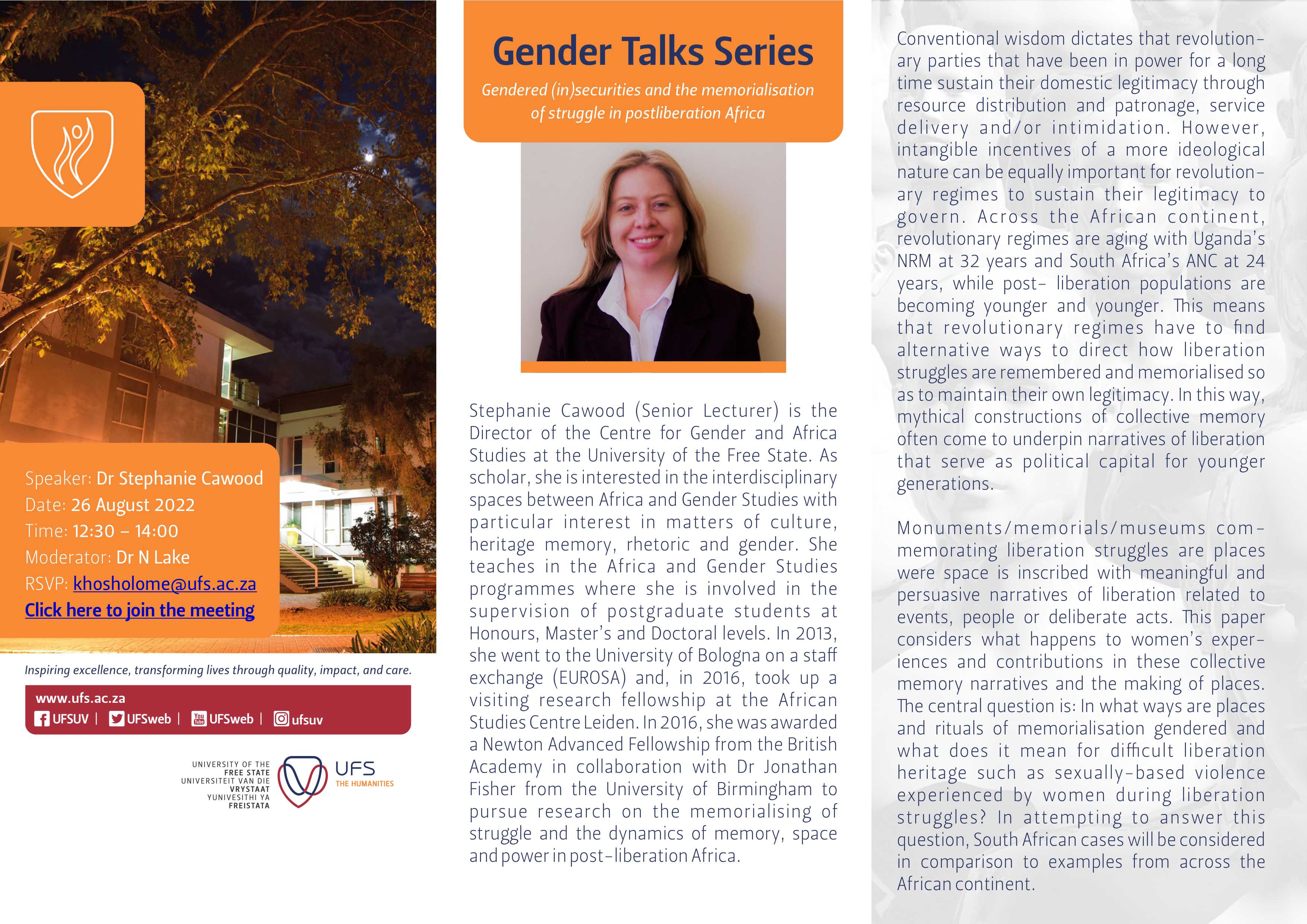 Gender Talk Series - Stephanie Cawood
