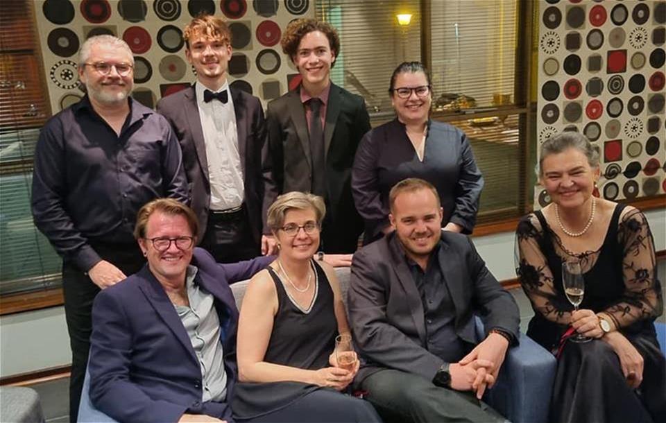 INTERNATIONAL WOODWIND COMPETITION  WINNERS. 4 &amp; BOARD