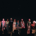 Bloem Klown Troop (Charl Henning 2nd from left, Oliver Bonga 8th from left) in "Narrewales" - photo by Juan Pinnick