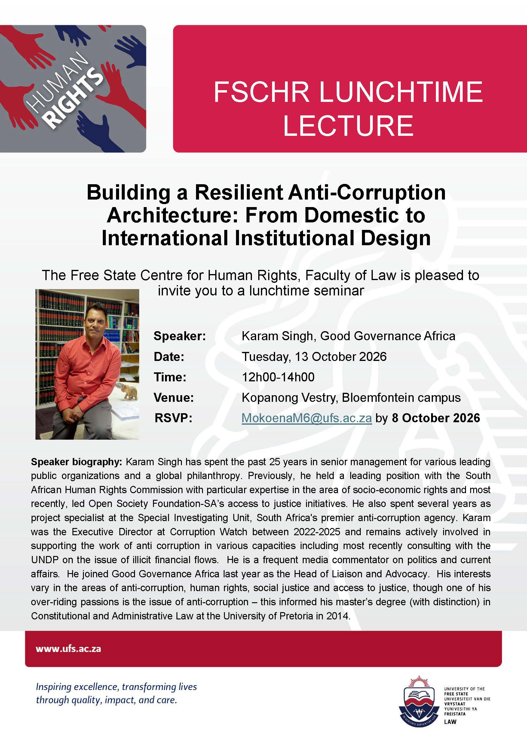 Invitation - Building a resilient anti-corruption architecture