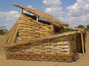 Description: A hut built using earth construction techniques.  Tags: department of architecture, architecture, UEC, unit for earth construction, earth construction, construction