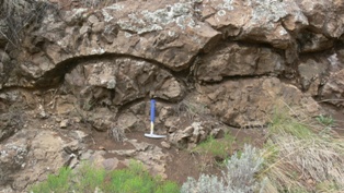 Description: Geology Keywords: Barkly East tour, geology, pillow lava