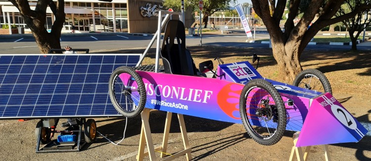 UFS ACT Eco car and Solar pnale charging station