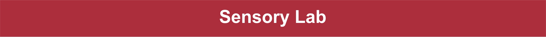 Header - Sensory Lab Header - Sensory Lab