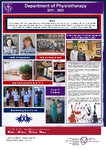 Health Sciences Poster - Department of Physiotherapy JW