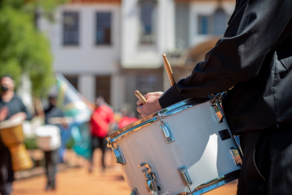 Graduation drummers