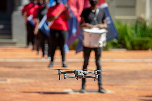 Graduation drone image