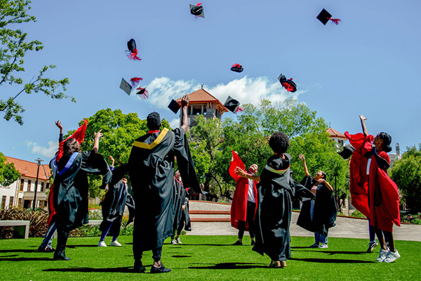 Graduation mortar boards