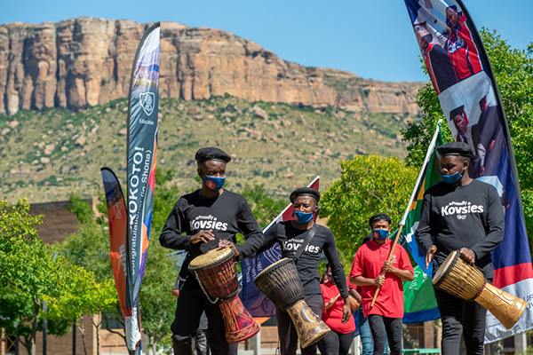 Qwaqwa Campus graduation drummers