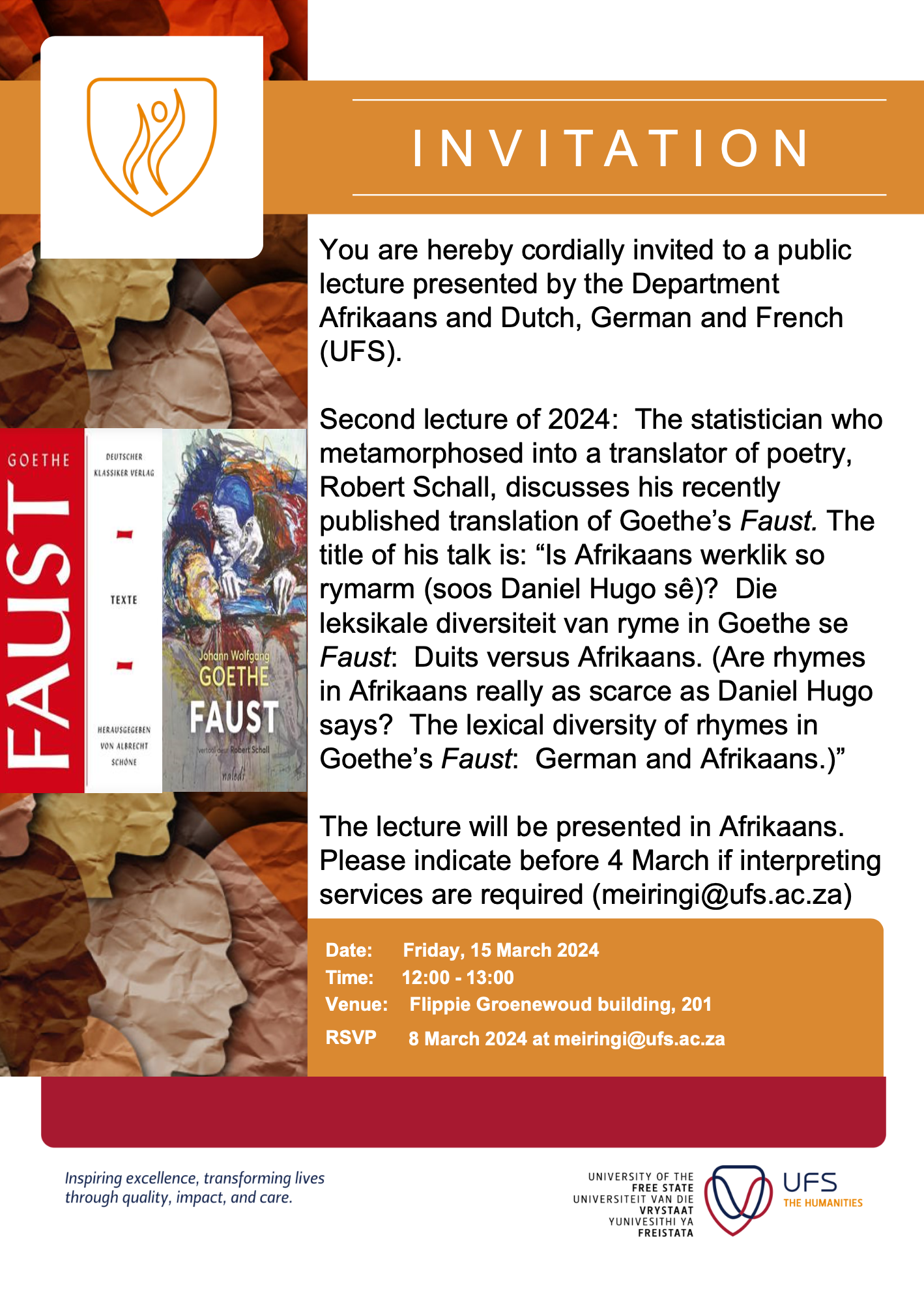 Humanities Invite - Robert Schall