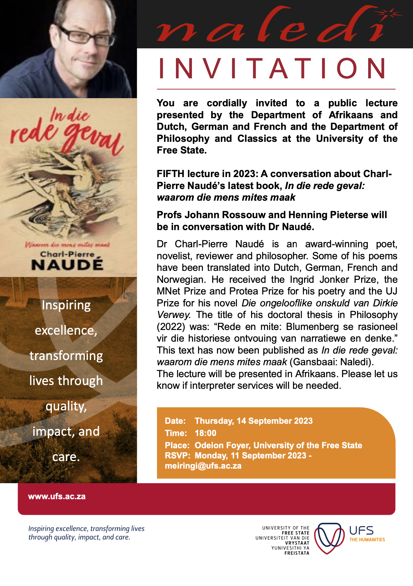 Humanities Invite 2023 - Charl Pierre Naude