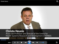 Prof Christo Heunis introduction: video 