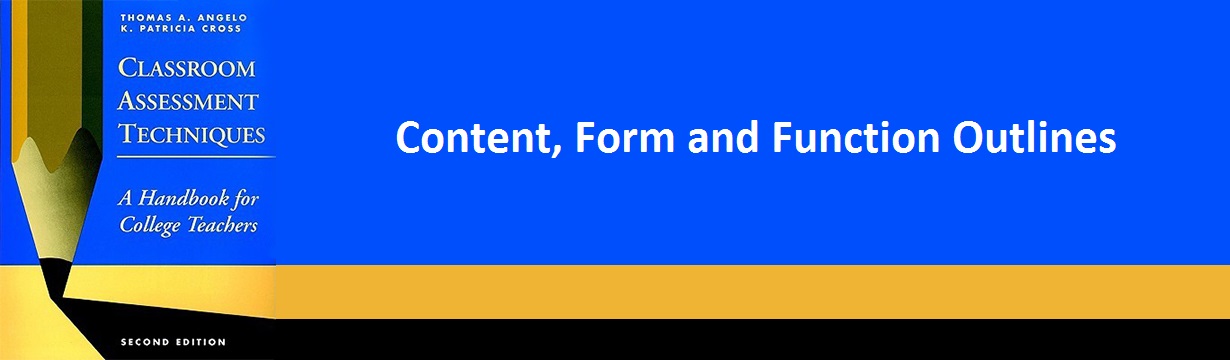 CAT 11 Content Form and Function Outlines