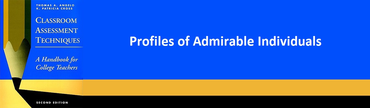 CAT 30 Profiles of Admirable Individuals