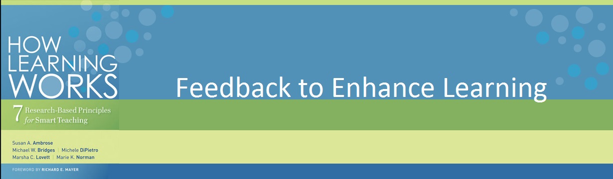 Feedback to enhance learning