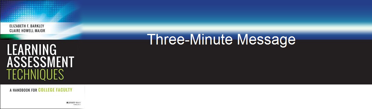 LAT 38 Three Minute Message