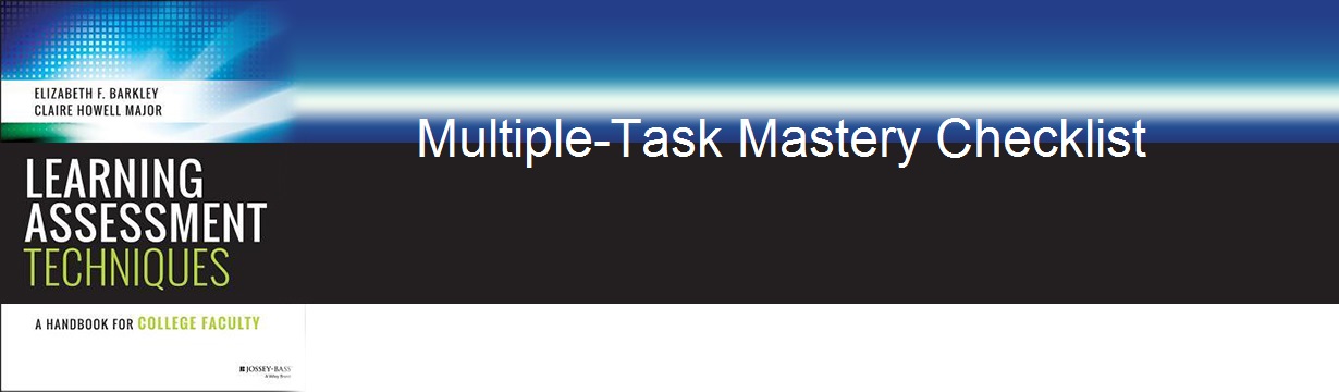 LAT 49 Multiple Task Mastery Checklist